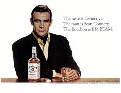 Sean Connery. Jim Beam.