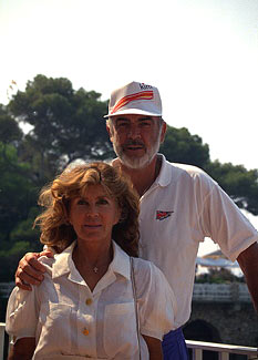Шон Коннери со своей второй женой Мишелин