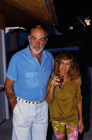 Шон Коннери с женой Мишлин